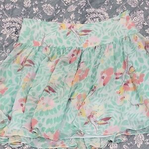 GAP Pink Orange Bubble Mini Skirt